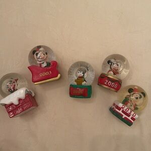 5 vintage Disney miniature annual globes with Mickey Mouse for JC Penney’s (mlb)